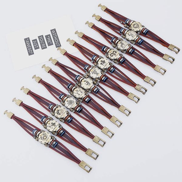 dhl epacket cross-border supply of alloy beaded 12 constellation cowhide bracelet djfb397 id, identification jewelry bracelets, Black
dhl epacket cross-border supply of alloy beaded 12 constellation cowhide bracelet djfb397 id, identification jewelry bracelets, Black