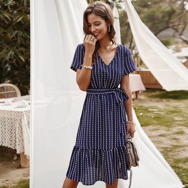 blue striped dress women 2020summer short sleeve v neck midi dress elegant solid color lace-up party sundress boho robe vestidos, Black;gray
blue striped dress women 2020summer short sleeve v neck midi dress elegant solid color lace-up party sundress boho robe vestidos, Black;gray