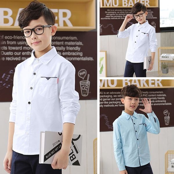 2020 new autumn boys' korean casual children's coat middle and large children's shirt students' handsome all-match fashi, White;black
2020 new autumn boys' korean casual children's coat middle and large children's shirt students' handsome all-match fashi, White;black