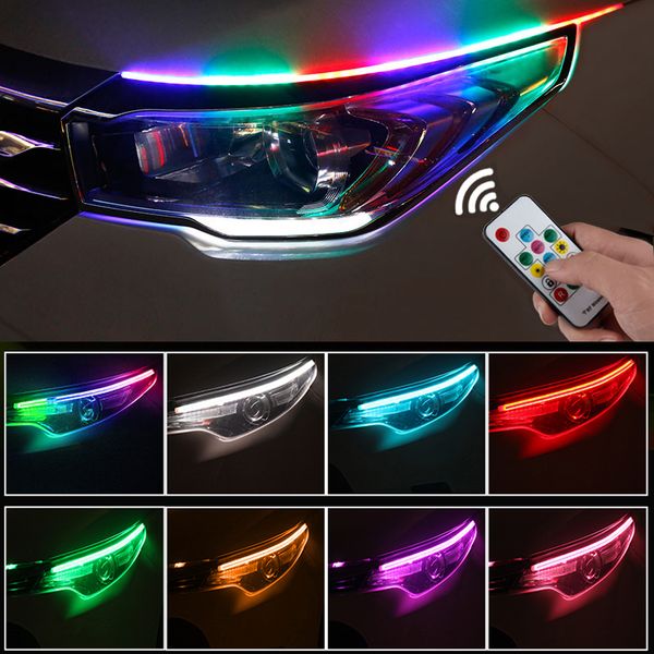 2pcs универсальный гибкий измельчитель rgb дневного света drl многоцветный светодиодные полосы сигнала поворота света для фара
2pcs универсальный гибкий измельчитель rgb дневного света drl многоцветный светодиодные полосы сигнала поворота света для фара