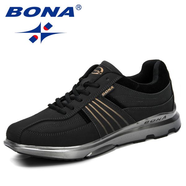 bona 2020 new men casual shoes lace-up men shoes lightweight comfortable breathable walking sneakers tenis feminino zapatos man, Black
bona 2020 new men casual shoes lace-up men shoes lightweight comfortable breathable walking sneakers tenis feminino zapatos man, Black