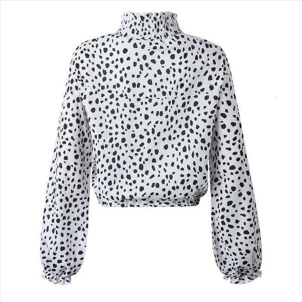 blusen damen women turtleneck casual printing high neck polyester blouse long sleeve loose shirt, White
blusen damen women turtleneck casual printing high neck polyester blouse long sleeve loose shirt, White