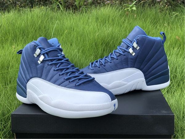 release air authentic 12 indigo stone blue basketball shoes retro men legend blue obsidian 12s real carbon fiber sports sneakers with box 
release air authentic 12 indigo stone blue basketball shoes retro men legend blue obsidian 12s real carbon fiber sports sneakers with box