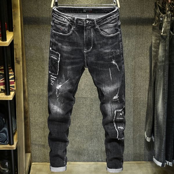 2019 new and embroidered ripped pants korean slim 2019 new and jeansembroidered jeansripped jeans men's pants korean slim men's je, Blue
2019 new and embroidered ripped pants korean slim 2019 new and jeansembroidered jeansripped jeans men's pants korean slim men's je, Blue