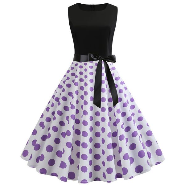 white polka dot dress women sleeveless swing 60s 50s rockabilly sleeveless robe vintage dress pin up party summer dresses a line with, Black;gray
white polka dot dress women sleeveless swing 60s 50s rockabilly sleeveless robe vintage dress pin up party summer dresses a line with, Black;gray