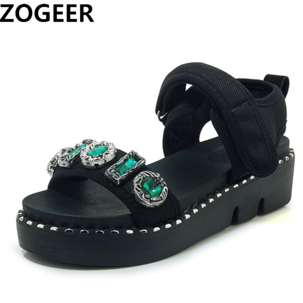 quality fashion platform sandals women leisure punk flat wedge heels black summer sandals footwear luxury rhinestone beach shoes
quality fashion platform sandals women leisure punk flat wedge heels black summer sandals footwear luxury rhinestone beach shoes