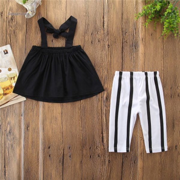 kids summer suit girls sling + striped pants girls designer two-piece suits babys fashion clothing sets 2020 new selling casual sets, White
kids summer suit girls sling + striped pants girls designer two-piece suits babys fashion clothing sets 2020 new selling casual sets, White