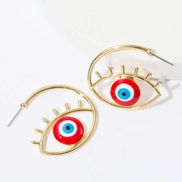 fashion ins style c- type alloy dripping oil eye earrings women's fashion personalized earring, Golden
fashion ins style c- type alloy dripping oil eye earrings women's fashion personalized earring, Golden