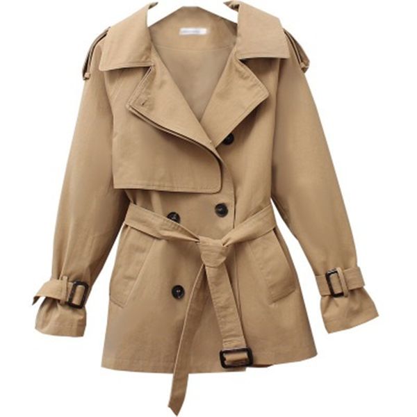 women's trench coats temperament windbreaker jacket female 2021 spring autumn british style fashion waist thin trend 118, Tan;black
women's trench coats temperament windbreaker jacket female 2021 spring autumn british style fashion waist thin trend 118, Tan;black