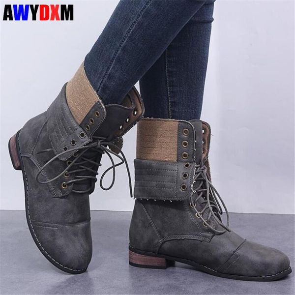retro mid-calf boots women pu leather boots cross straps thick heel casual shoes woman autumn comfort motorcycle female, Black 
retro mid-calf boots women pu leather boots cross straps thick heel casual shoes woman autumn comfort motorcycle female, Black