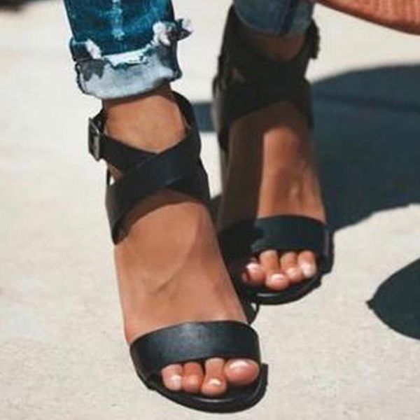 women's flat sandals rome open-toe square heel shoes fashion high heels ankle strap sandals sandalias mujer black
women's flat sandals rome open-toe square heel shoes fashion high heels ankle strap sandals sandalias mujer black