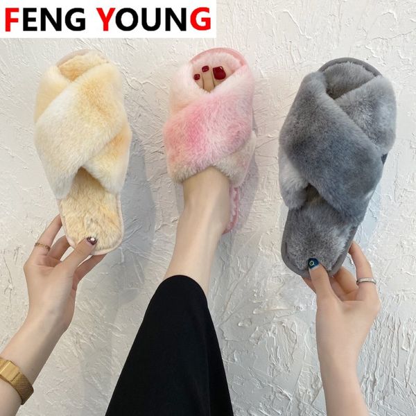 slippers fleece female cross with open toe short plush warm fur slippers female slides 2020 new beach flat women furry, Black
slippers fleece female cross with open toe short plush warm fur slippers female slides 2020 new beach flat women furry, Black