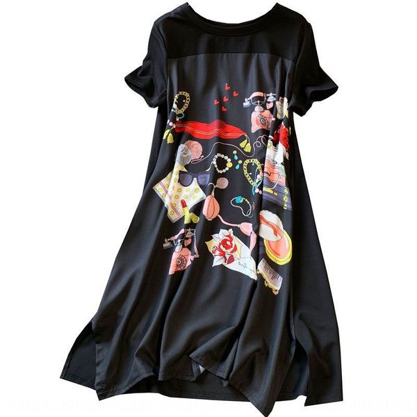 women's new women's summer internet celebrity dress 2020 new loose belly-covering slimming dress, Black;gray
women's new women's summer internet celebrity dress 2020 new loose belly-covering slimming dress, Black;gray