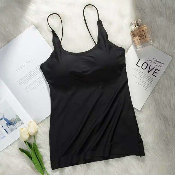 quxj9 ice silk seamless camisole women's bottoming underwear coat coat chest-wrapped underwear with chest pad anti-exposure all-match o, White
quxj9 ice silk seamless camisole women's bottoming underwear coat coat chest-wrapped underwear with chest pad anti-exposure all-match o, White