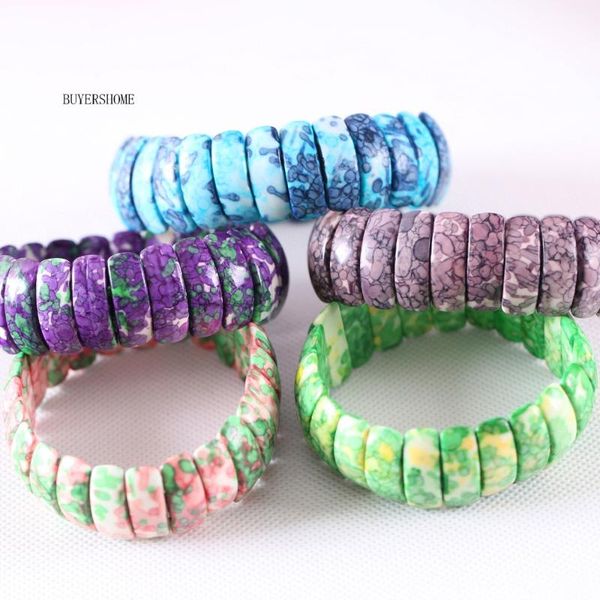 women jewelry stretch natural beads blue brown pink purple green ocean stone bracelet 7" 1pcs, Black
women jewelry stretch natural beads blue brown pink purple green ocean stone bracelet 7" 1pcs, Black