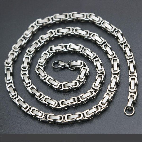 mens chain 4mm 5mm silver tone 316 stainless steel byzantine box link necklace chain
mens chain 4mm 5mm silver tone 316 stainless steel byzantine box link necklace chain