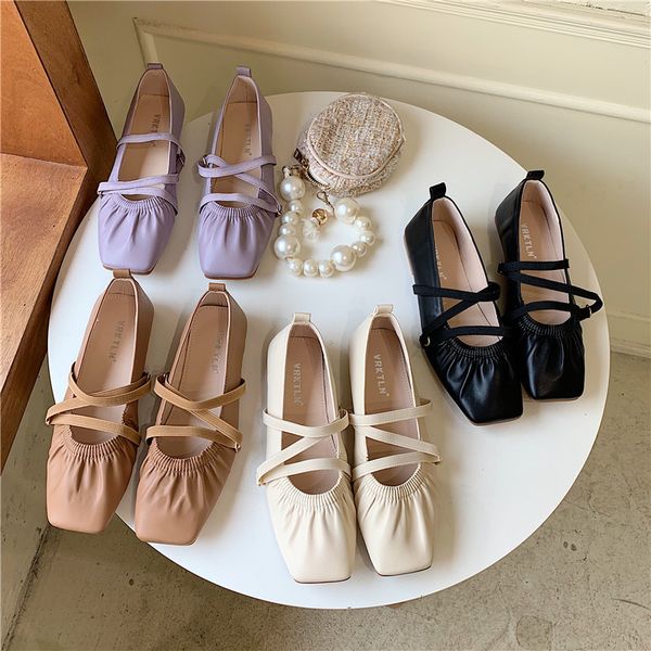 square toe casual woman shoe elegant all-match soft korean shoes female footwear loafers with fur boat 2020 grandma dress, Black
square toe casual woman shoe elegant all-match soft korean shoes female footwear loafers with fur boat 2020 grandma dress, Black