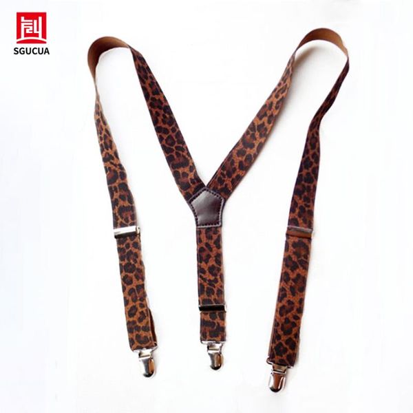 personal leopard print leather accessories elastic suspenders women three colors optional trim clip fashion leisure braces, Black;white
personal leopard print leather accessories elastic suspenders women three colors optional trim clip fashion leisure braces, Black;white