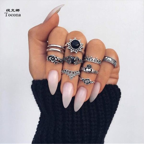 tocona 10pcs / set boho antique silver color слон цветок роза сердце корона резных кольца установить knuckle кольцо для женщин ювелирных изд, Golden;silver
tocona 10pcs / set boho antique silver color слон цветок роза сердце корона резных кольца установить knuckle кольцо для женщин ювелирных изд, Golden;silver