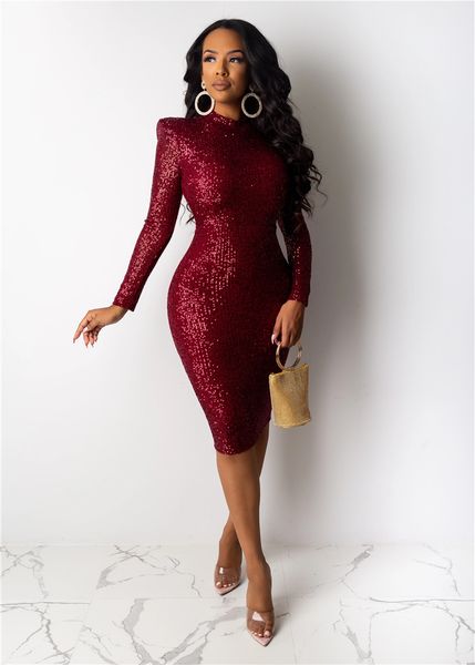 sequins skinny womens designer dresses o-neck long sleeve nightclub women dress casual party fashion knee length clothing, Black;gray
sequins skinny womens designer dresses o-neck long sleeve nightclub women dress casual party fashion knee length clothing, Black;gray