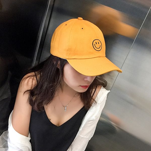 female summer soft smiling face covering personality cap ins student trendsetter baseball cap baseball hat sun hat, Blue;gray
female summer soft smiling face covering personality cap ins student trendsetter baseball cap baseball hat sun hat, Blue;gray