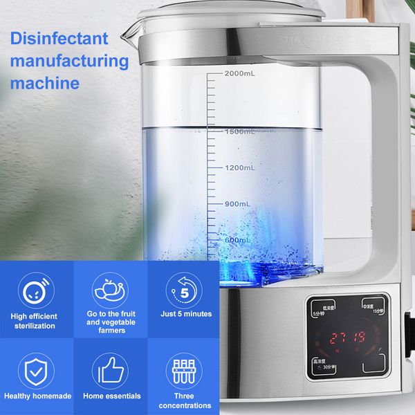 electric hydrogen water generator disinfection water maker indoor portable hypochlorous acid water making machine disinfection maker 2l
electric hydrogen water generator disinfection water maker indoor portable hypochlorous acid water making machine disinfection maker 2l