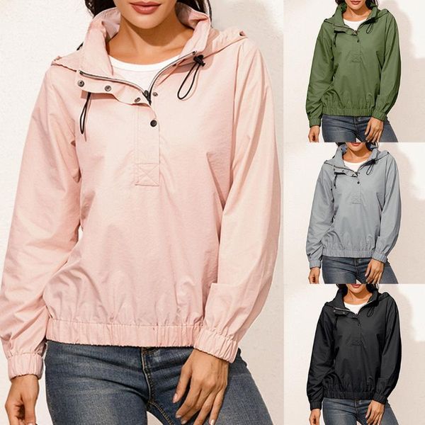 women's solid jacket waterproof sunscreen rainproof hooded slim zipper hoodies windproof jacket outdoor camping hiking raincoat, Black;red
women's solid jacket waterproof sunscreen rainproof hooded slim zipper hoodies windproof jacket outdoor camping hiking raincoat, Black;red