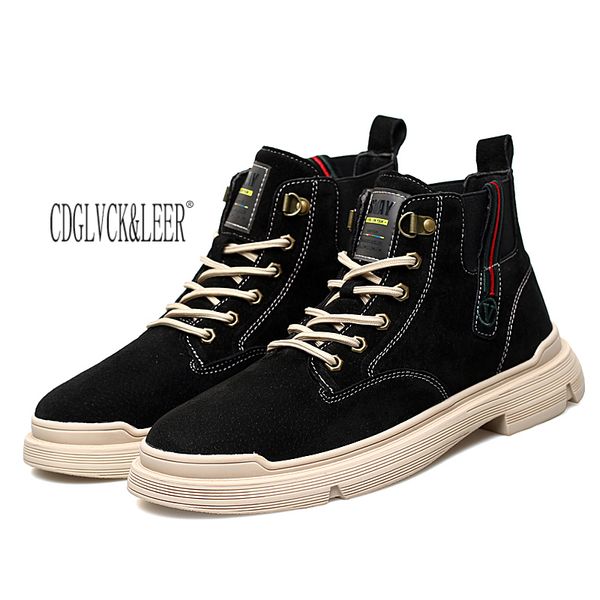 round toe rubber men shoes genuine leather basic shoes men lace-up boots low (1cm-3cm)safety handmade boots, Black
round toe rubber men shoes genuine leather basic shoes men lace-up boots low (1cm-3cm)safety handmade boots, Black