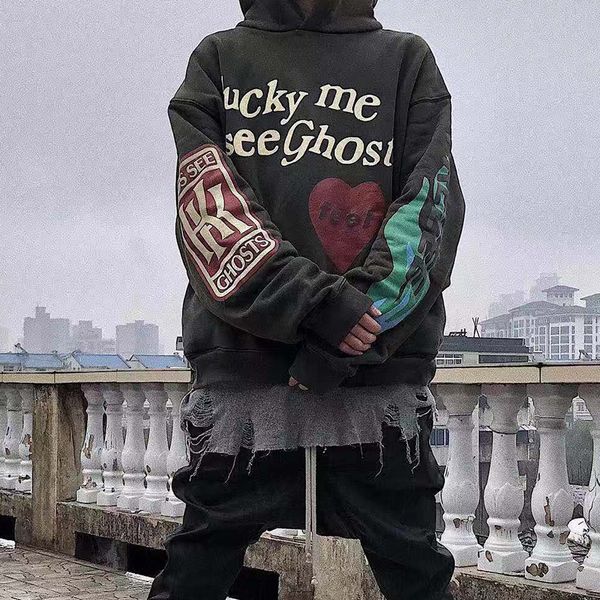 high street kanye west kids see ghosts kanye red heart graffiti printed cotton hooded hoodie sweater, Black
high street kanye west kids see ghosts kanye red heart graffiti printed cotton hooded hoodie sweater, Black