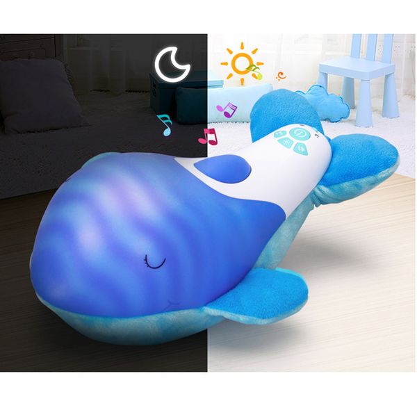 Cute Glowing Singing Dolphin - Soft Plush Stuffed Animal Musical Hypnotic Doll Baby Sleeping Comforter Toy w/ Blue Music & Light
Cute Glowing Singing Dolphin - Soft Plush Stuffed Animal Musical Hypnotic Doll Baby Sleeping Comforter Toy w/ Blue Music & Light