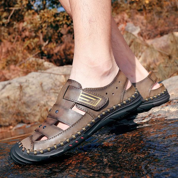 men's sandals summer casual shoes hollow breathable beach sandals sewing non-slip outdoor sport 2020 large size 38-48, Black
men's sandals summer casual shoes hollow breathable beach sandals sewing non-slip outdoor sport 2020 large size 38-48, Black