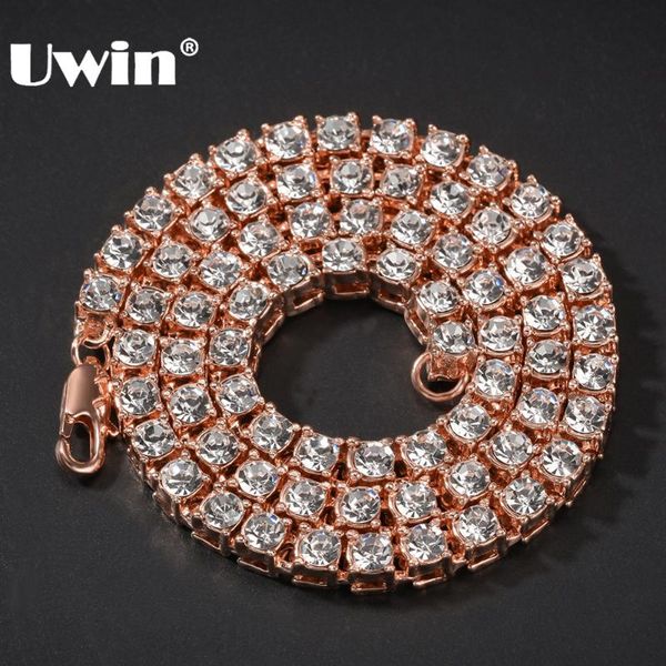 uwin 1 row tennis chain hiphop bling bling iced out 5mm necklaces silver color men chain fashion jewelry
uwin 1 row tennis chain hiphop bling bling iced out 5mm necklaces silver color men chain fashion jewelry