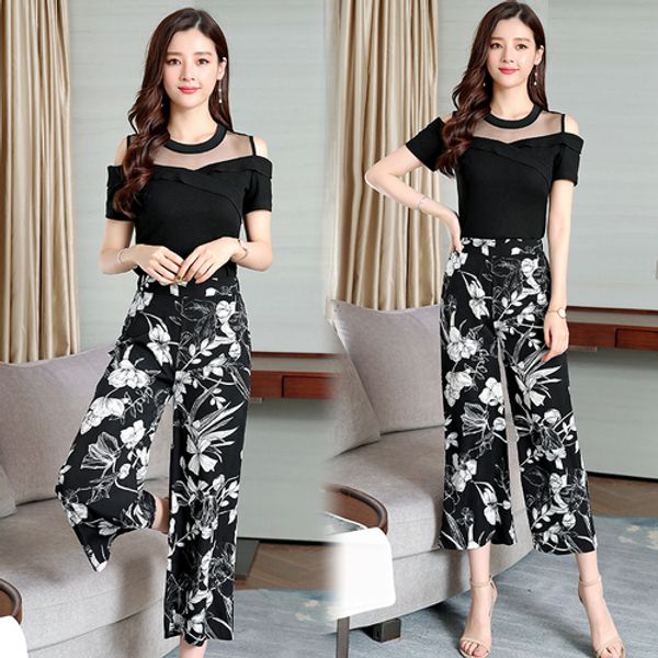 plus size 5xl floral print two piece set and pants women clothes 2020 off shoulder ensemble femme deux pieces woman suit, White
plus size 5xl floral print two piece set and pants women clothes 2020 off shoulder ensemble femme deux pieces woman suit, White