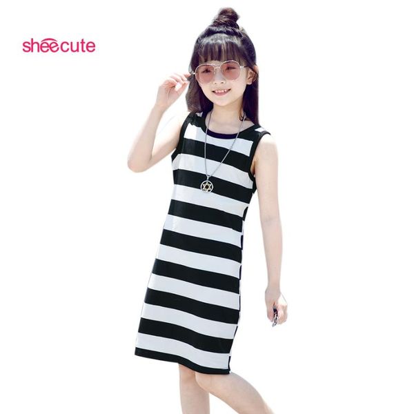 sheecute new arrival striped girls dress kids casual sleeveless a line dress children knee length for 3-12y sds659, Red;yellow
sheecute new arrival striped girls dress kids casual sleeveless a line dress children knee length for 3-12y sds659, Red;yellow