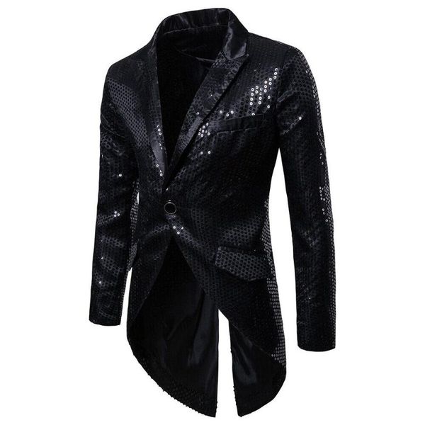 tailcoat stylish men's sequins tuxedo male party ball slim fit blazer coat formal one button suit jacket outwear dress blazer, White;black
tailcoat stylish men's sequins tuxedo male party ball slim fit blazer coat formal one button suit jacket outwear dress blazer, White;black