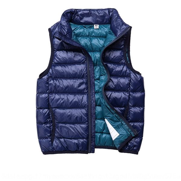 033 light down for children boys and girls short stand collar white vest vest duck down liner size 100-170, Blue;gray
033 light down for children boys and girls short stand collar white vest vest duck down liner size 100-170, Blue;gray