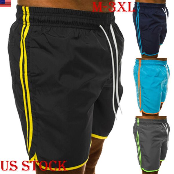 men summer beach casual shorts athletic gym sports training swimwear short pants, White;black
men summer beach casual shorts athletic gym sports training swimwear short pants, White;black