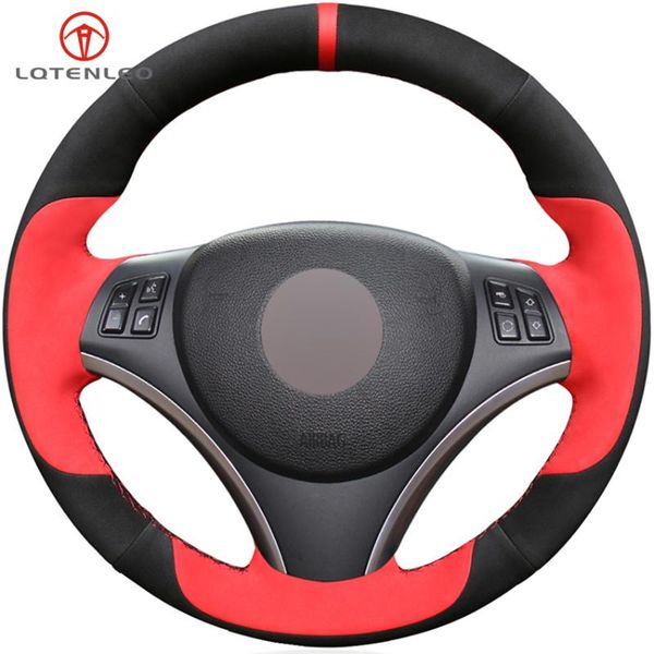 lqtenleo black red suede hand-stitched car steering wheel cover for m sport 3 series e91 320i 325i 330i 335i m3 e90 e92 e93
lqtenleo black red suede hand-stitched car steering wheel cover for m sport 3 series e91 320i 325i 330i 335i m3 e90 e92 e93