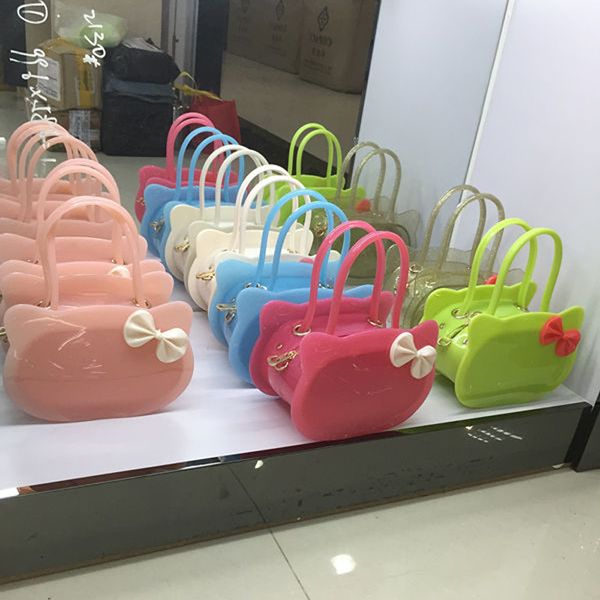 new kid girls bow-knot pvc candy colors jelly purse handbag children shoulder bag silicon tote beach messenger bag, White
new kid girls bow-knot pvc candy colors jelly purse handbag children shoulder bag silicon tote beach messenger bag, White