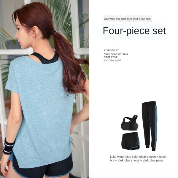 wz2l5 sports suit women's autumn professional running clothes slimming quick-drying clothes short four-piece set of 4 sleeve fitness su, Black
wz2l5 sports suit women's autumn professional running clothes slimming quick-drying clothes short four-piece set of 4 sleeve fitness su, Black