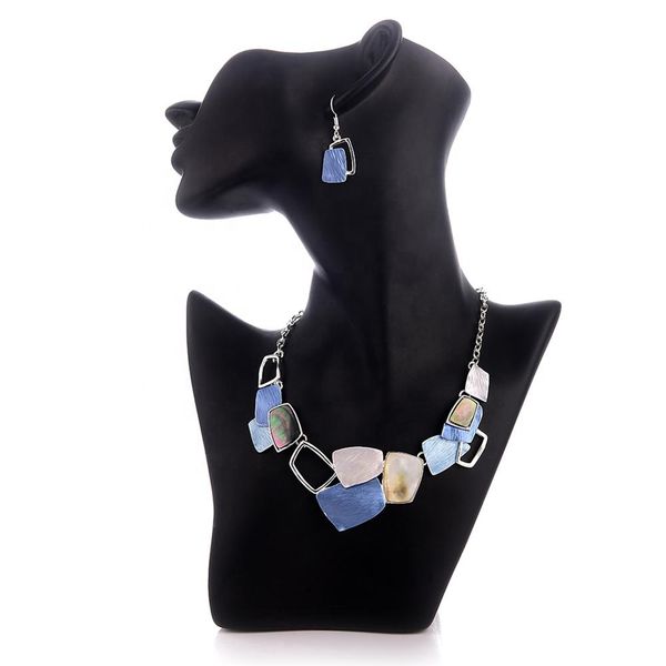 jewelry set of rose gold color alloy shell necklace set long drop earrings bridal jewelry sets for women wholesale, Silver
jewelry set of rose gold color alloy shell necklace set long drop earrings bridal jewelry sets for women wholesale, Silver