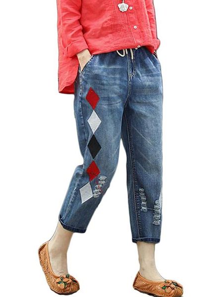 women's pants & capris fashion chic woman jeans high waist 2021 straight cute elastic band lace denim cropped geometric pattern, Black;white
women's pants & capris fashion chic woman jeans high waist 2021 straight cute elastic band lace denim cropped geometric pattern, Black;white