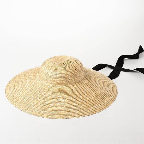 british light straw big eaves women's stage show straw sunscreen hat beach sunscreen hat, Blue;gray
british light straw big eaves women's stage show straw sunscreen hat beach sunscreen hat, Blue;gray