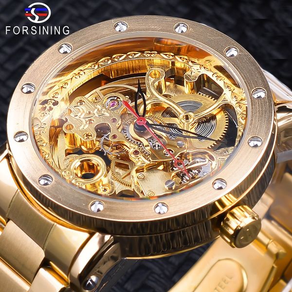 forsing retro gold watch mechanical watch men's fashion waterproof automatic mechanical watch, Slivery;brown
forsing retro gold watch mechanical watch men's fashion waterproof automatic mechanical watch, Slivery;brown