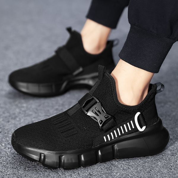 2020 summer fashion breathable lace non-slip fashion large size tide couple shoes mesh shoes men's casual tenis masculino, Black 
2020 summer fashion breathable lace non-slip fashion large size tide couple shoes mesh shoes men's casual tenis masculino, Black