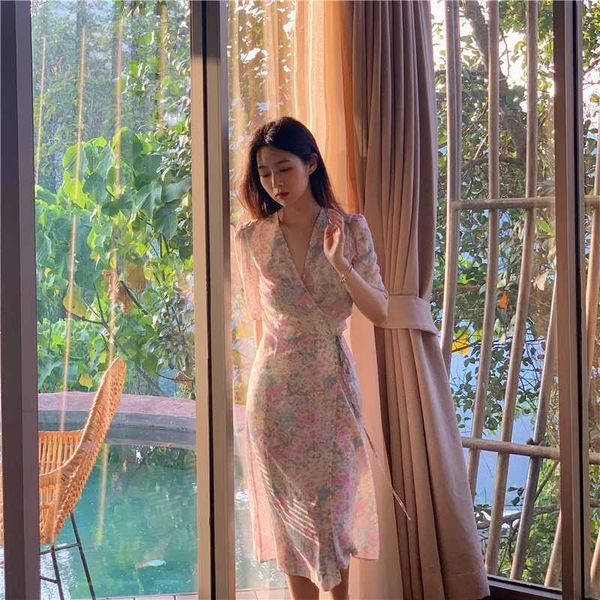 casual dresses french retro fairy floral dress temperament short-sleeved waist bandage platycodon grandiflorum skirt, Black;gray
casual dresses french retro fairy floral dress temperament short-sleeved waist bandage platycodon grandiflorum skirt, Black;gray