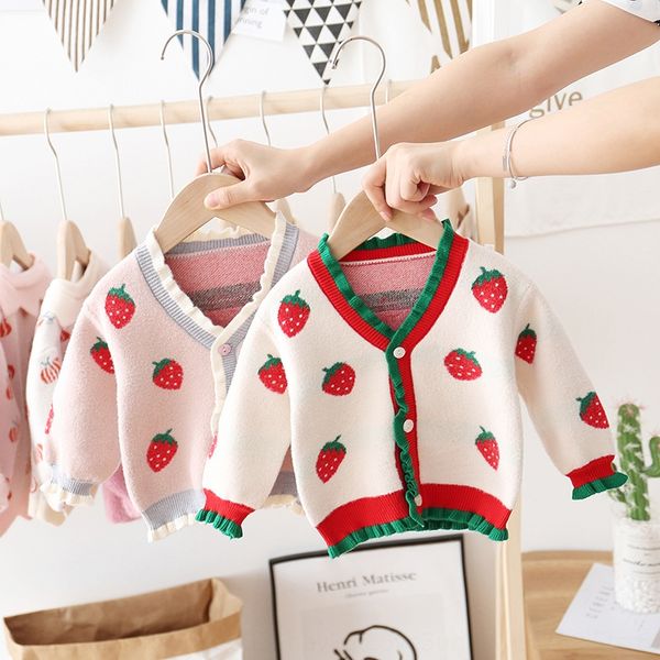 lxiva girls strawberry sweater coat sweater cardigan children's foreign style baby autumn clothes super fairy cute strawberry children, Blue
lxiva girls strawberry sweater coat sweater cardigan children's foreign style baby autumn clothes super fairy cute strawberry children, Blue