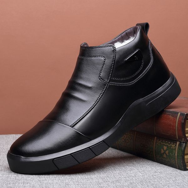 winter sheep fur boots men split leather anti-slip casual shoe british style wear-resistant high-warm loafer m6001, Black
winter sheep fur boots men split leather anti-slip casual shoe british style wear-resistant high-warm loafer m6001, Black