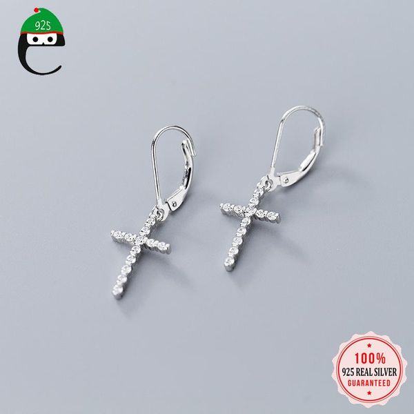 elfoplatasi 2019 100% 925 solid real sterling silver dazzling cross cz dangle earring for women girl christmas gift ed79
elfoplatasi 2019 100% 925 solid real sterling silver dazzling cross cz dangle earring for women girl christmas gift ed79