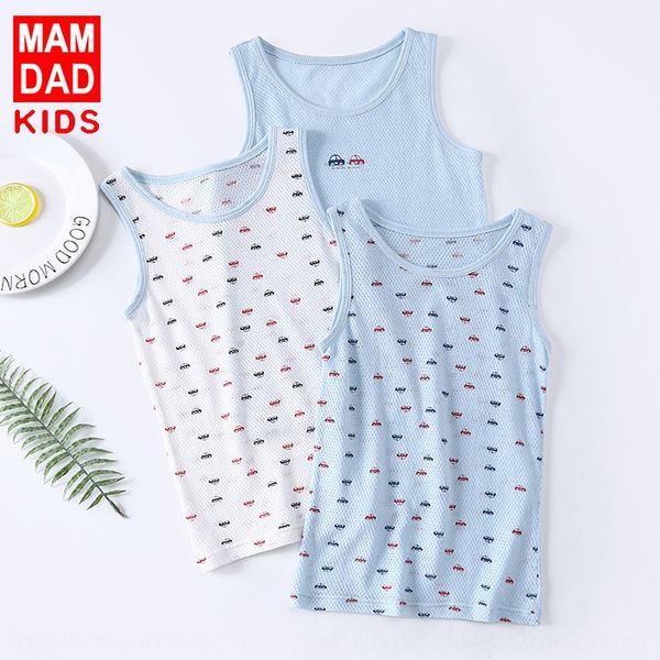 children's cotton summer three-piece suit boys' and girls' mesh quick-drying vest infant sleeveless vest, Blue
children's cotton summer three-piece suit boys' and girls' mesh quick-drying vest infant sleeveless vest, Blue